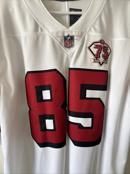 Men’s Nike George Kittle SF 49ers Vapor Lmtd Jersey 75th Anniv Patch Sz XL RARE - Kyle’s Football Cards