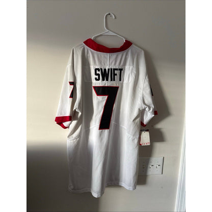 MEN’S NIKE GEORGIA BULLDOGS D’ANDRE SWIFT 7 JERSEY SZ 2XL - WHITE NWT - Kyle’s Football Cards
