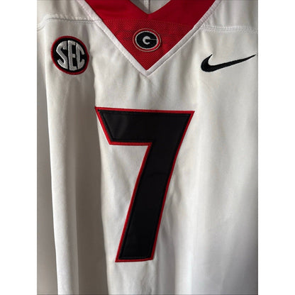 MEN’S NIKE GEORGIA BULLDOGS D’ANDRE SWIFT 7 JERSEY SZ 2XL - WHITE NWT - Kyle’s Football Cards