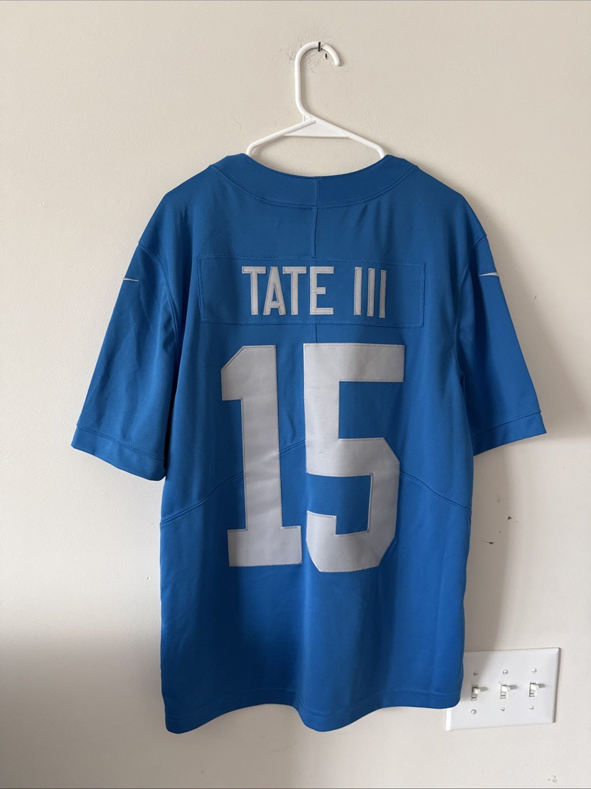 Men’s Nike Golden Tate #15 Detroit Lions Vapor Lmtd Alt Jersey Sz M - Blue RARE - Kyle’s Football Cards