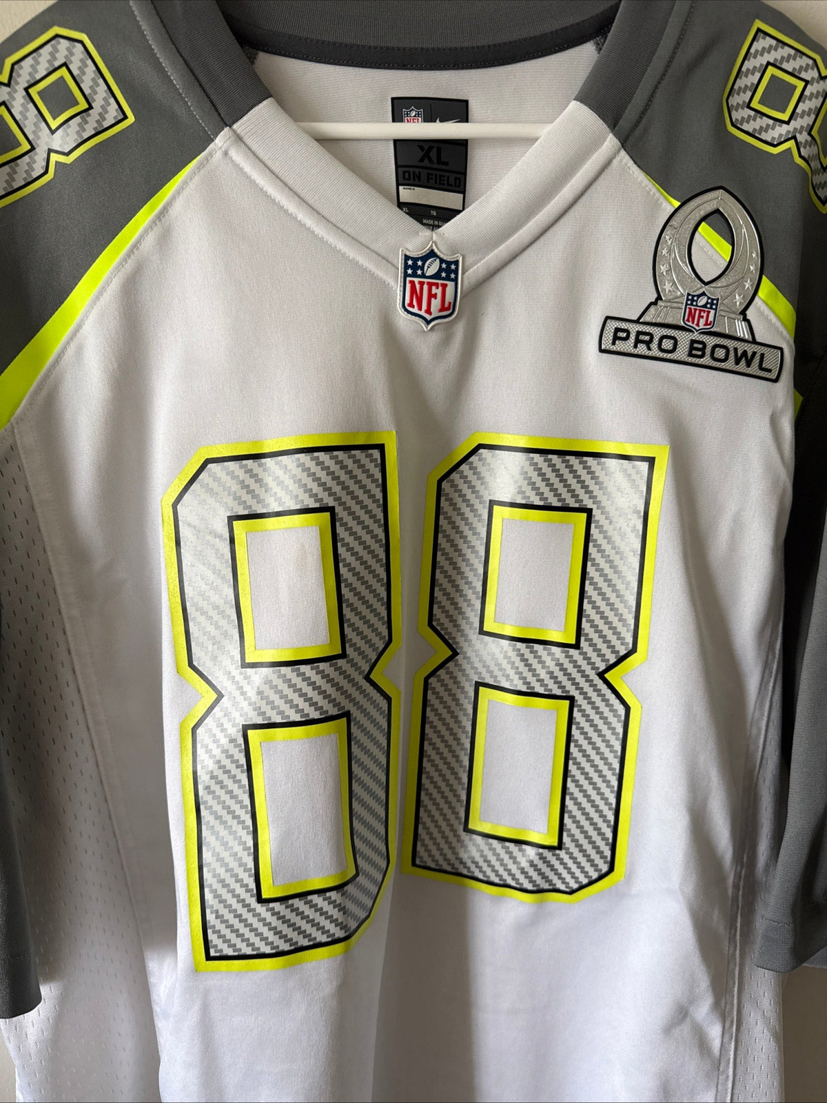Men’s Nike Greg Olsen 88 Carolina Panthers 2015 Pro Bowl Jersey Sz XL - RARE - Kyle’s Football Cards