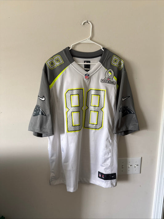 Men’s Nike Greg Olsen 88 Carolina Panthers 2015 Pro Bowl Jersey Sz XL - RARE - Kyle’s Football Cards