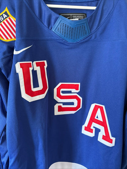 Men’s Nike Jack Eichel 9 Team USA 2026 Winter Olympics Jersey Size XL NWT RARE - Kyle’s Football Cards
