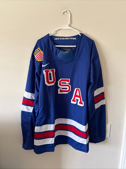 Men’s Nike Jack Eichel 9 Team USA 2026 Winter Olympics Jersey Size XL NWT RARE - Kyle’s Football Cards