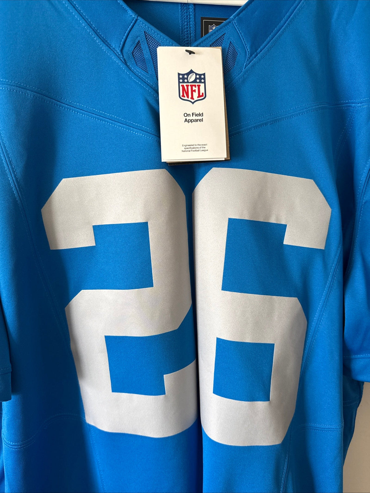 Men's Nike Jahmyr Gibbs 26 Detroit Lions Alt Vapor Lmtd Jersey Sz XL - RARE - Kyle’s Football Cards