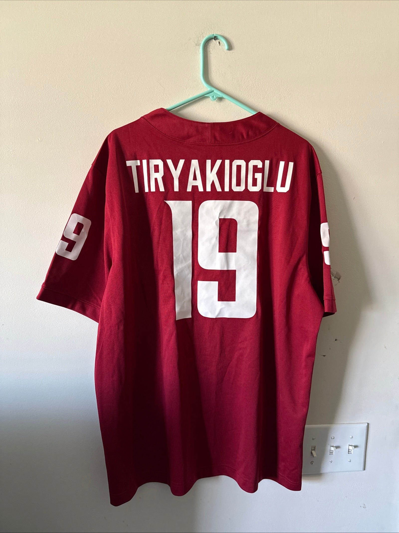 Men’s Nike Jake Tiryakioglu 19 Washington State Cougars NCAA Jersey Sz XL - NWT - Kyle’s Football Cards