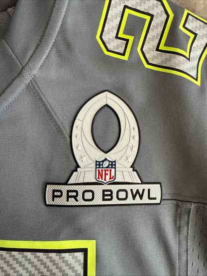 Men’s Nike Jamaal Charles #25 KC Chiefs 2014 Pro Bowl Jersey Sz L - Grey RARE - Kyle’s Football Cards