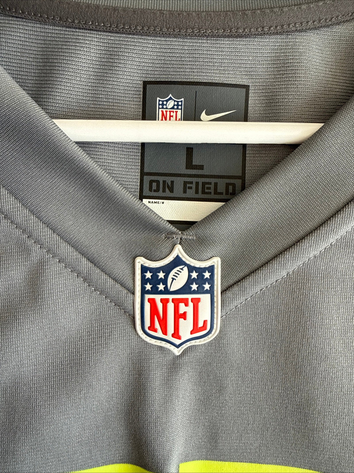 Men’s Nike Jamaal Charles #25 KC Chiefs 2014 Pro Bowl Jersey Sz L - Grey RARE - Kyle’s Football Cards