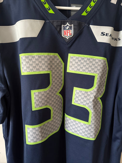 Men's Nike Jamal Adams 33 Seattle Seahawks Vapor Lmtd NFL Jersey Sz L - RARE - Kyle’s Football Cards