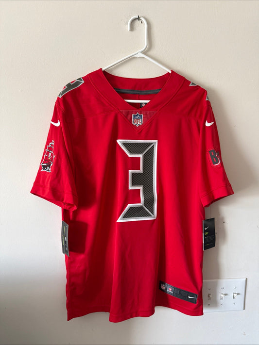 Men's Nike Jameis Winston 3 TB Buccaneers Vapor Lmtd Color Rush Sz L - NWT RARE - Kyle’s Football Cards