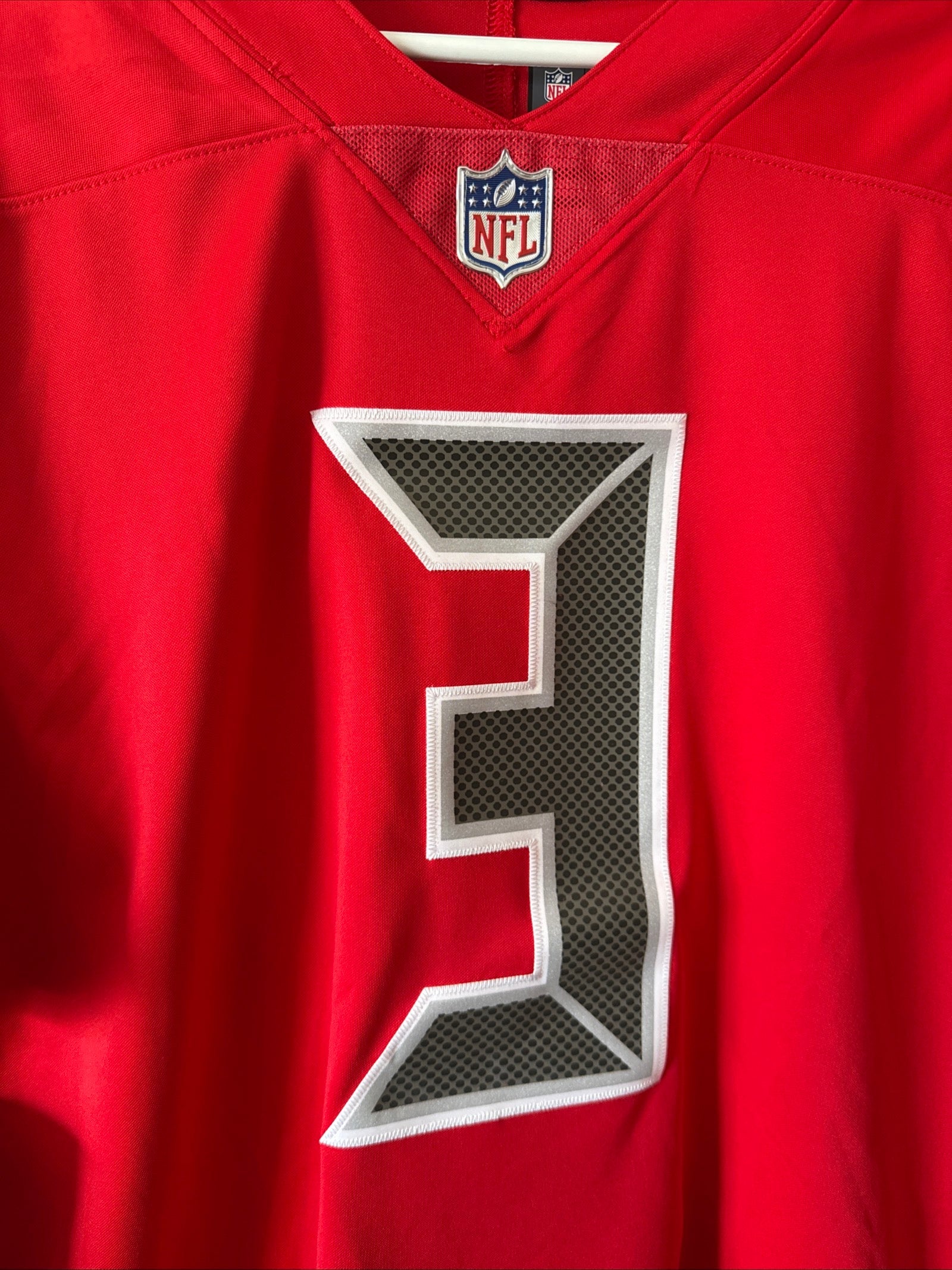 Men's Nike Jameis Winston 3 TB Buccaneers Vapor Lmtd Color Rush Sz L - NWT RARE - Kyle’s Football Cards