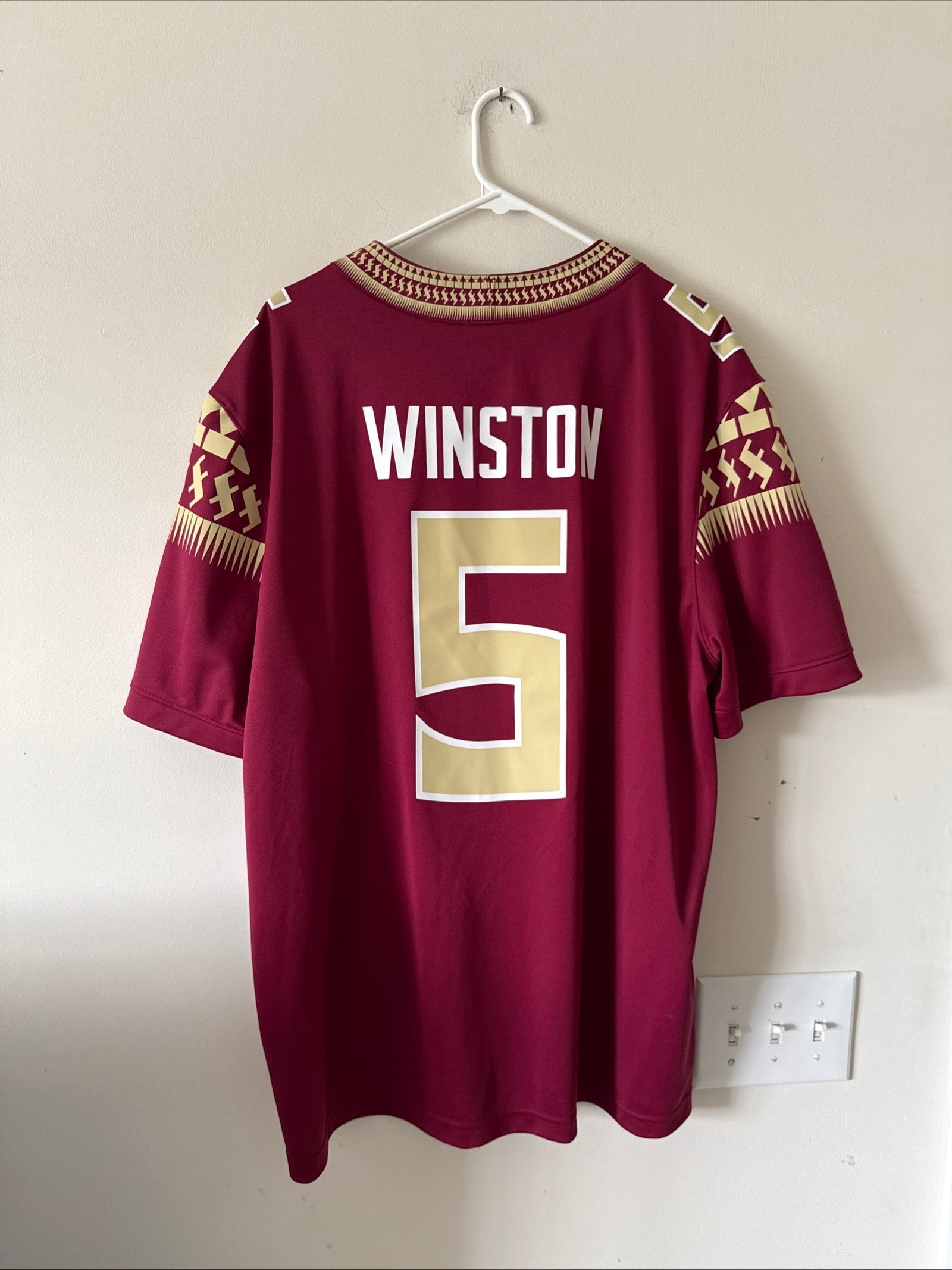 Men’s Nike Jameis Winston 5 Florida State Seminoles NCAA Jersey Sz XL - RARE - Kyle’s Football Cards