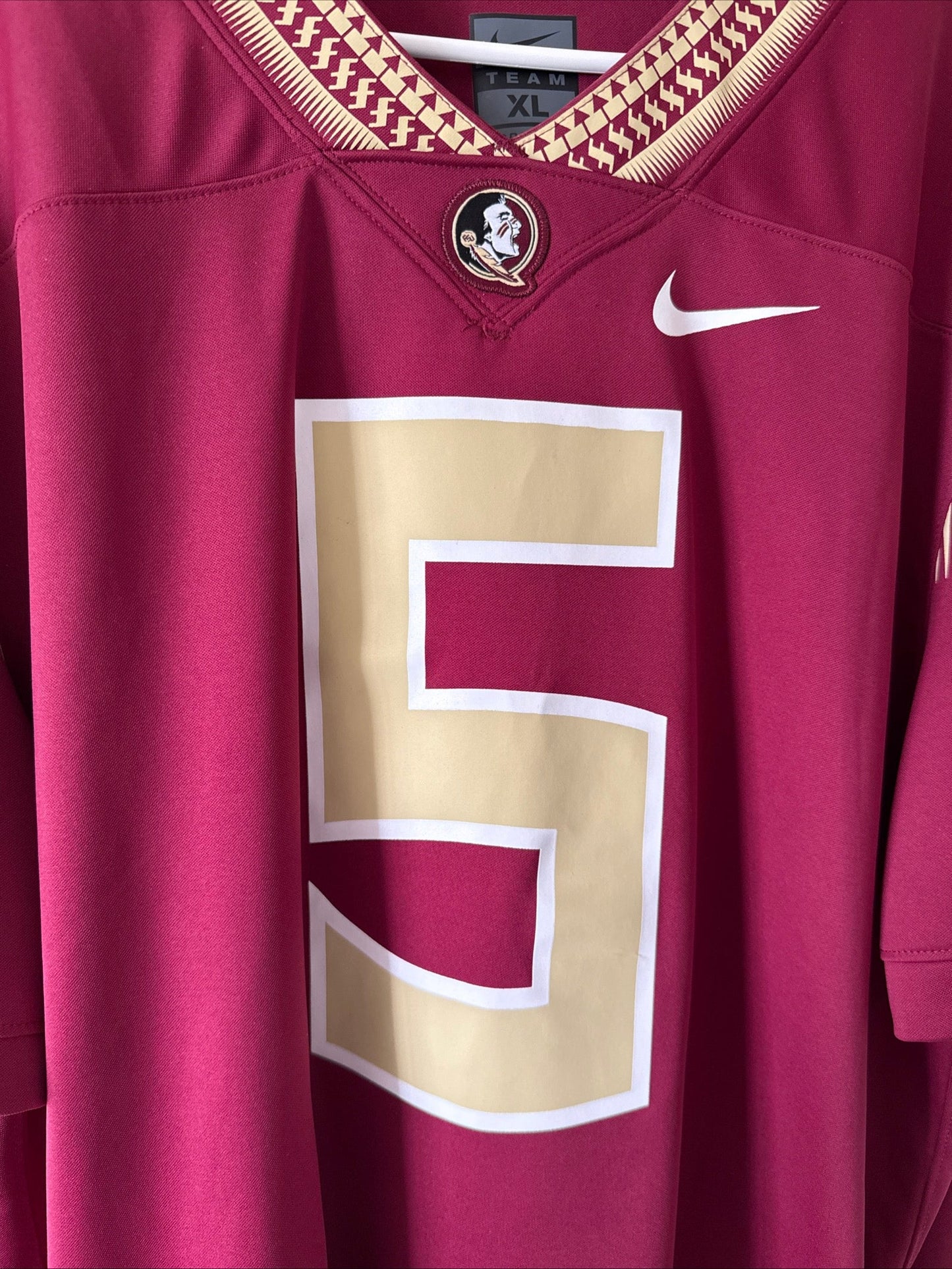 Men’s Nike Jameis Winston 5 Florida State Seminoles NCAA Jersey Sz XL - RARE - Kyle’s Football Cards