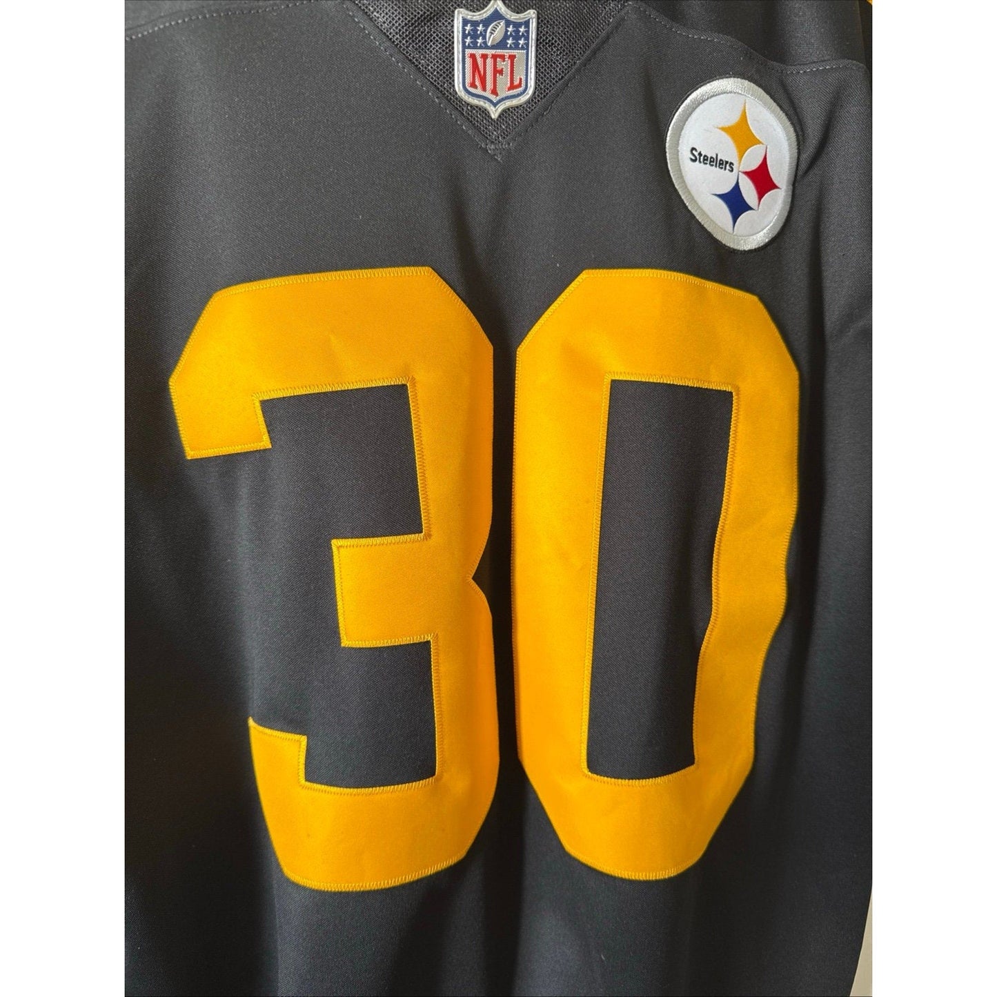 Men’s Nike James Conner 30 Pittsburgh Steelers Vapor Lmtd NFL Jersey Sz M RARE - Kyle’s Football Cards