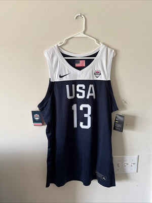 Men's Nike James Harden #13 Team USA 2019 FIBA World Cup Jersey Sz XL - NWT RARE