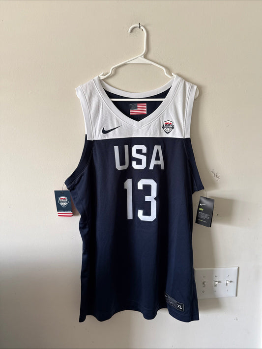 Men's Nike James Harden 13 Team USA 2019 FIBA World Cup Jersey Sz XL - NWT RARE - Kyle’s Football Cards