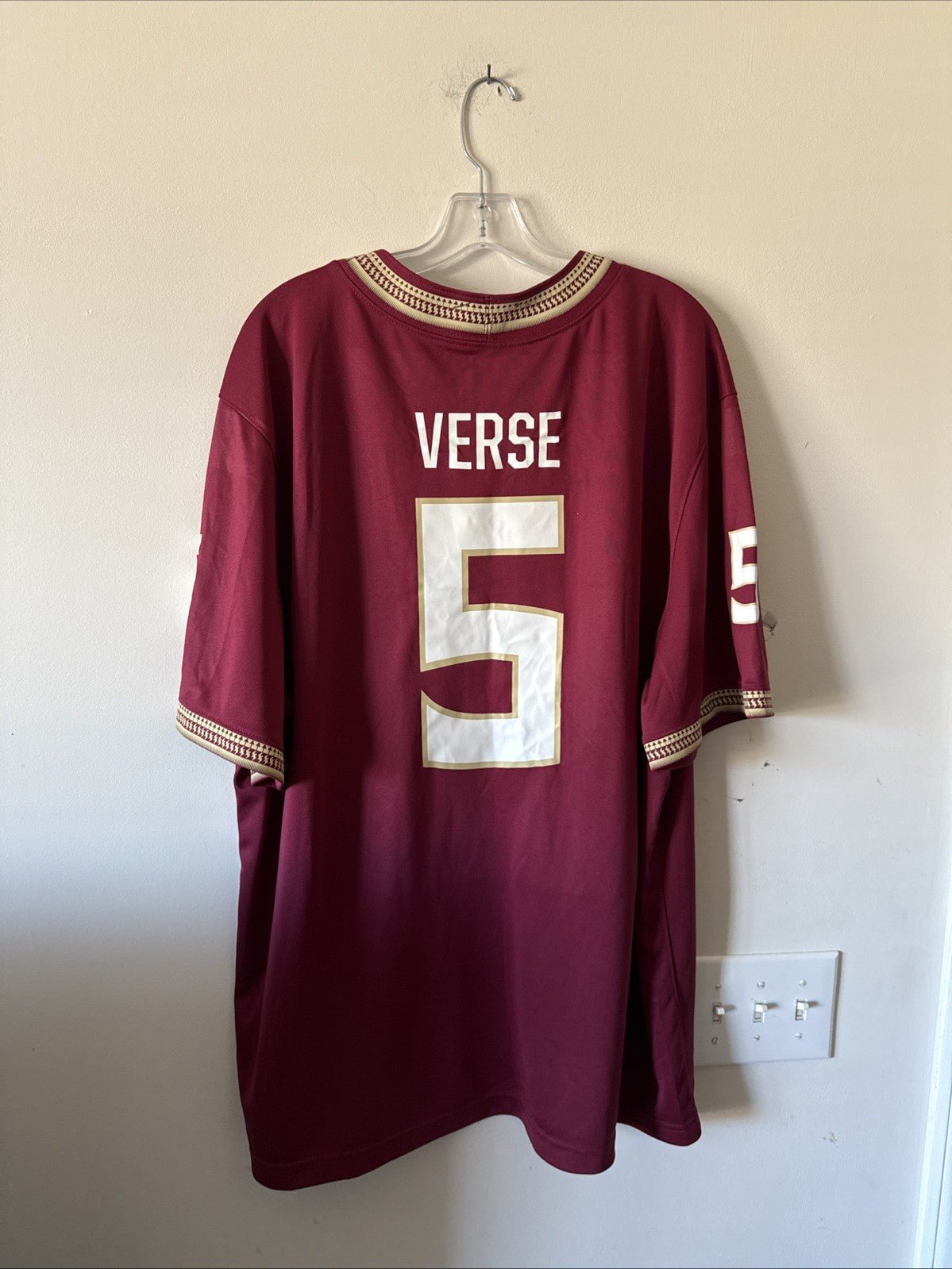 Men’s Nike Jared Verse 5 FSU Seminoles NCAA Jersey Sz 2XL - Red NWT RARE - Kyle’s Football Cards
