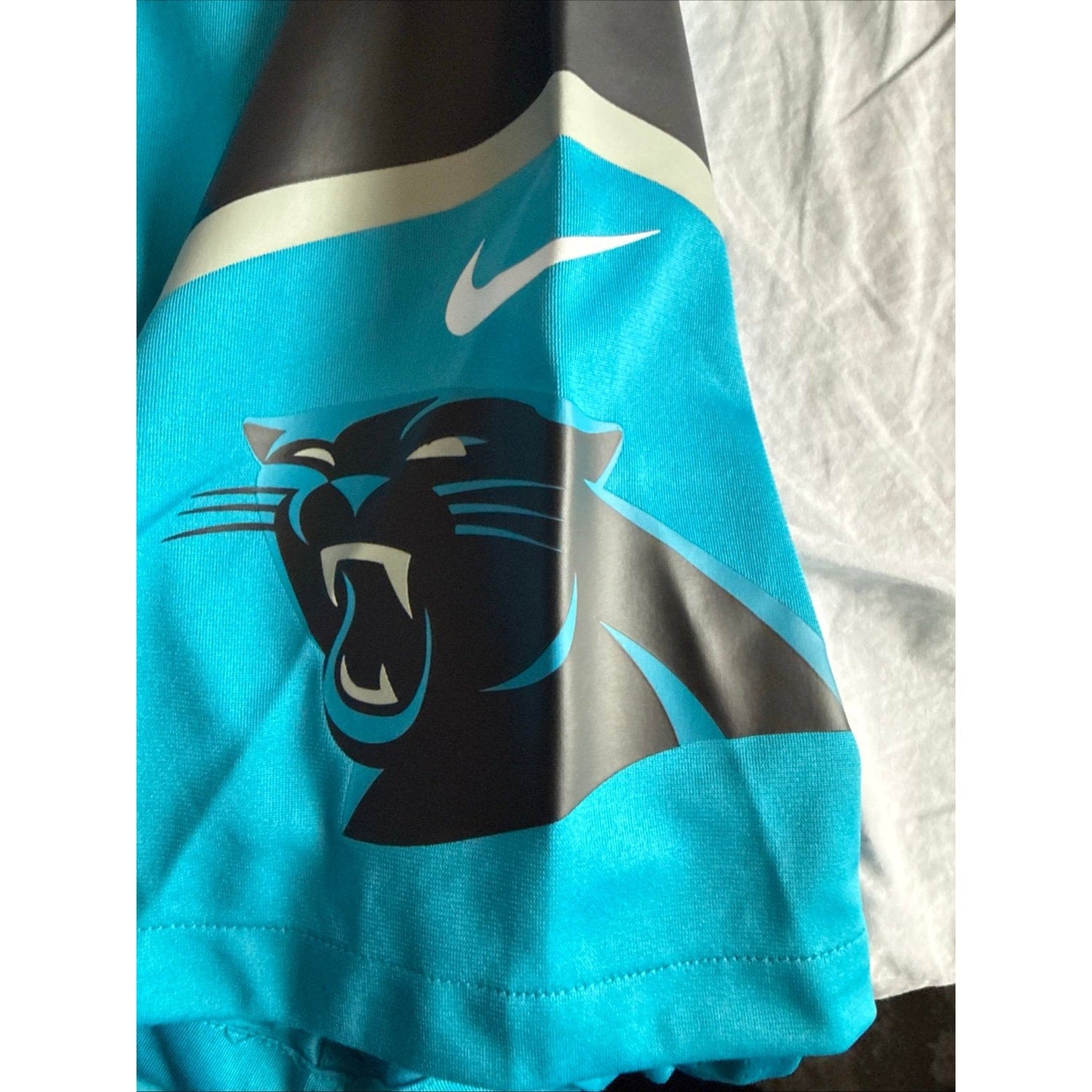 Men’s Nike Jaycee Horn 8 Carolina Panthers Football NFL Jersey Sz 2XL - Blue - Kyle’s Football Cards