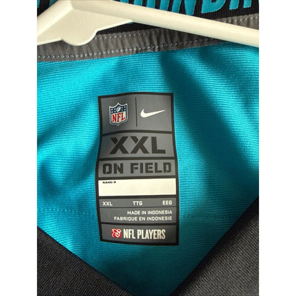 Men’s Nike Jaycee Horn 8 Carolina Panthers Football NFL Jersey Sz 2XL - Blue - Kyle’s Football Cards