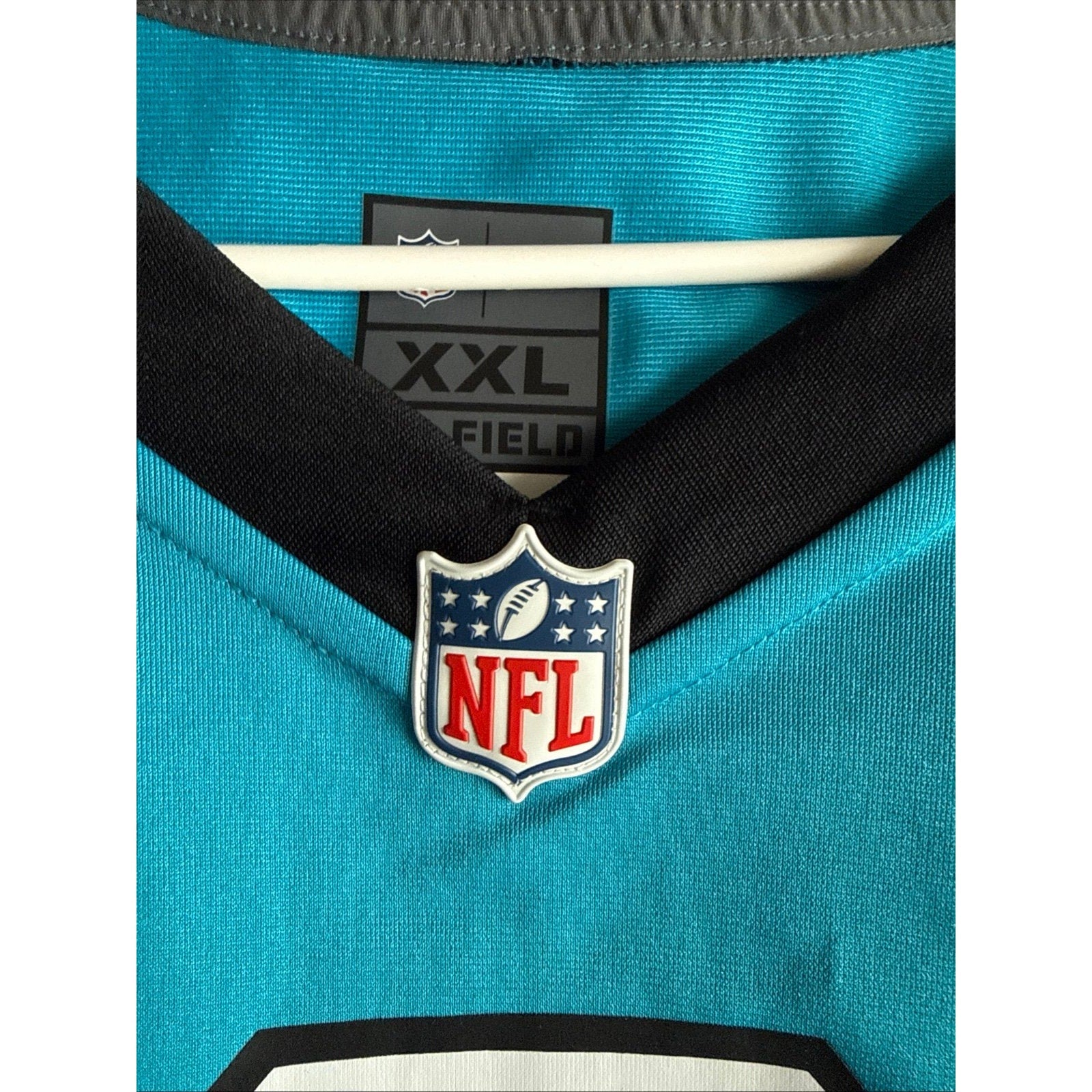 Men’s Nike Jaycee Horn 8 Carolina Panthers Football NFL Jersey Sz 2XL - Blue - Kyle’s Football Cards