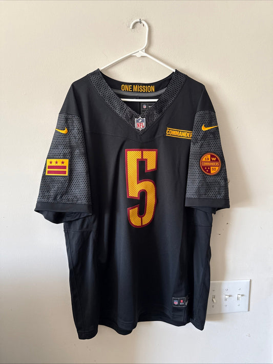 Men's Nike Jayden Daniels 5 Washington Commanders Alt Vapor Lmtd Jersey Sz XL - Kyle’s Football Cards