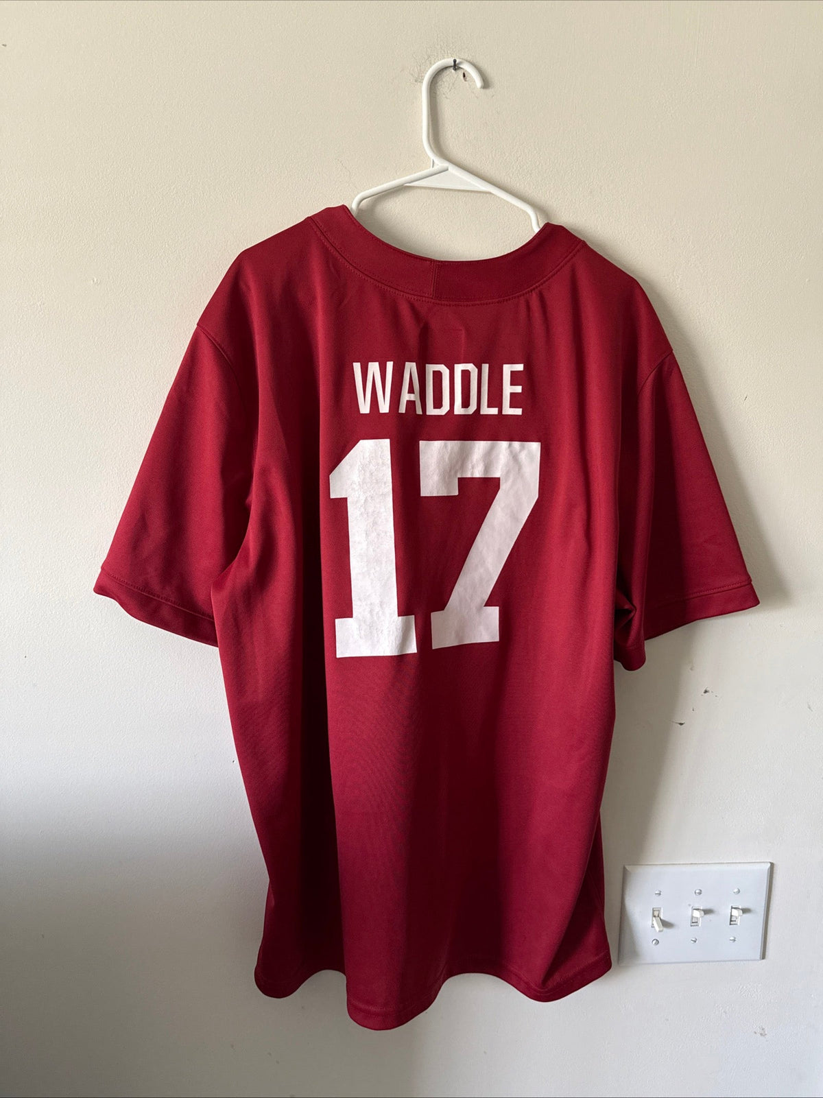 Men's Nike Jaylen Waddle 17 Crimson Alabama Crimson Tide Jersey Sz XL - RARE - Kyle’s Football Cards