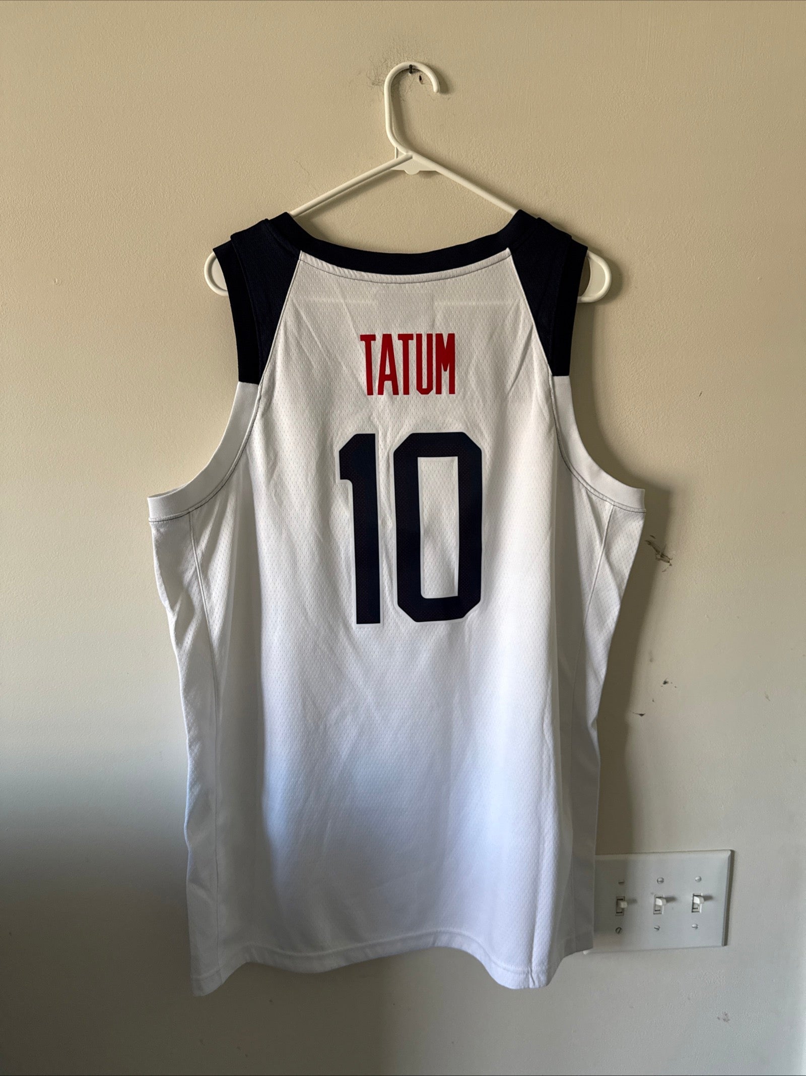 Men's Nike Jayson Tatum 10 Team USA 2019 FIBA World Cup Jersey Sz L White RARE - Kyle’s Football Cards