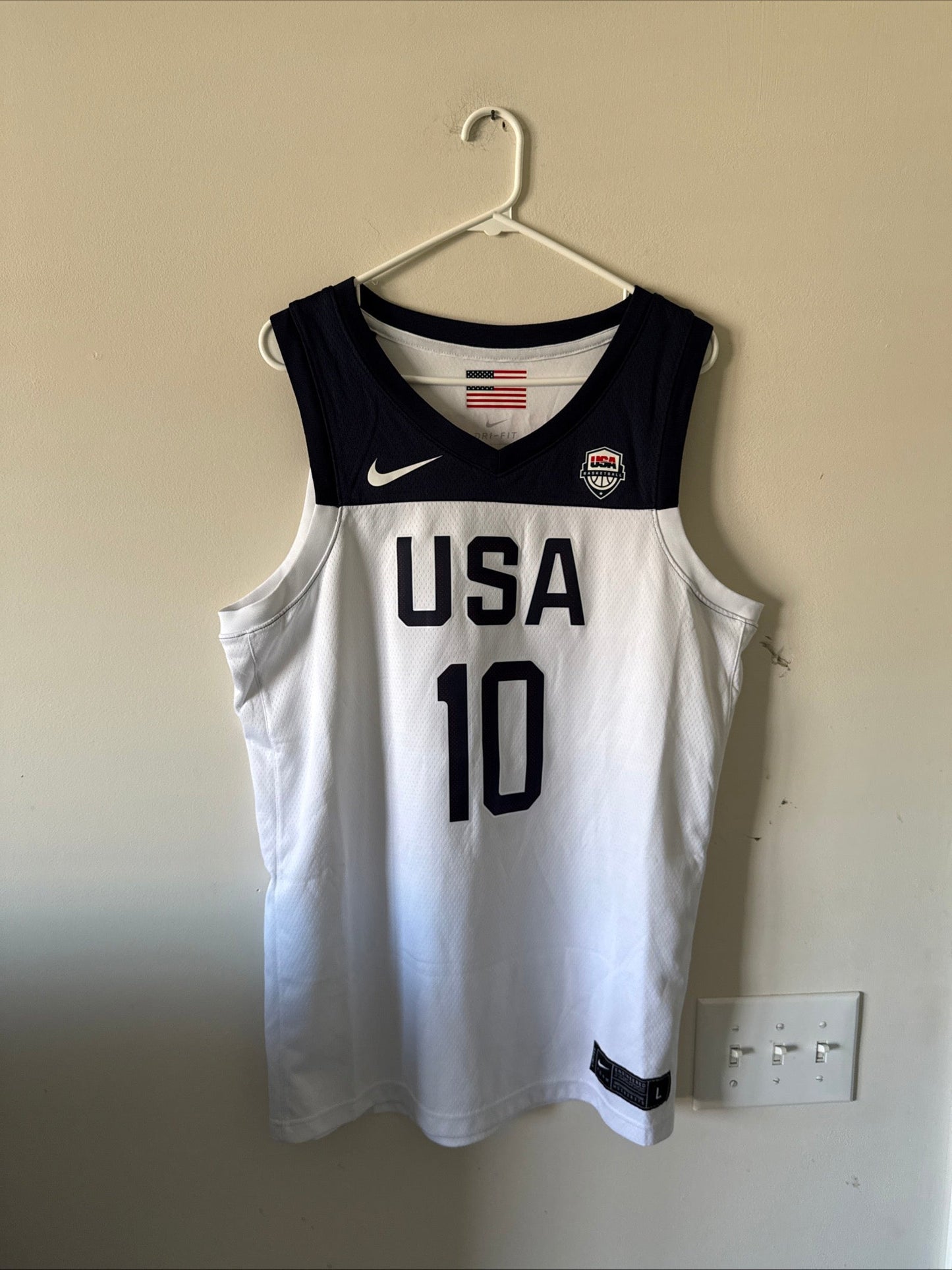 Men's Nike Jayson Tatum 10 Team USA 2019 FIBA World Cup Jersey Sz L White RARE - Kyle’s Football Cards