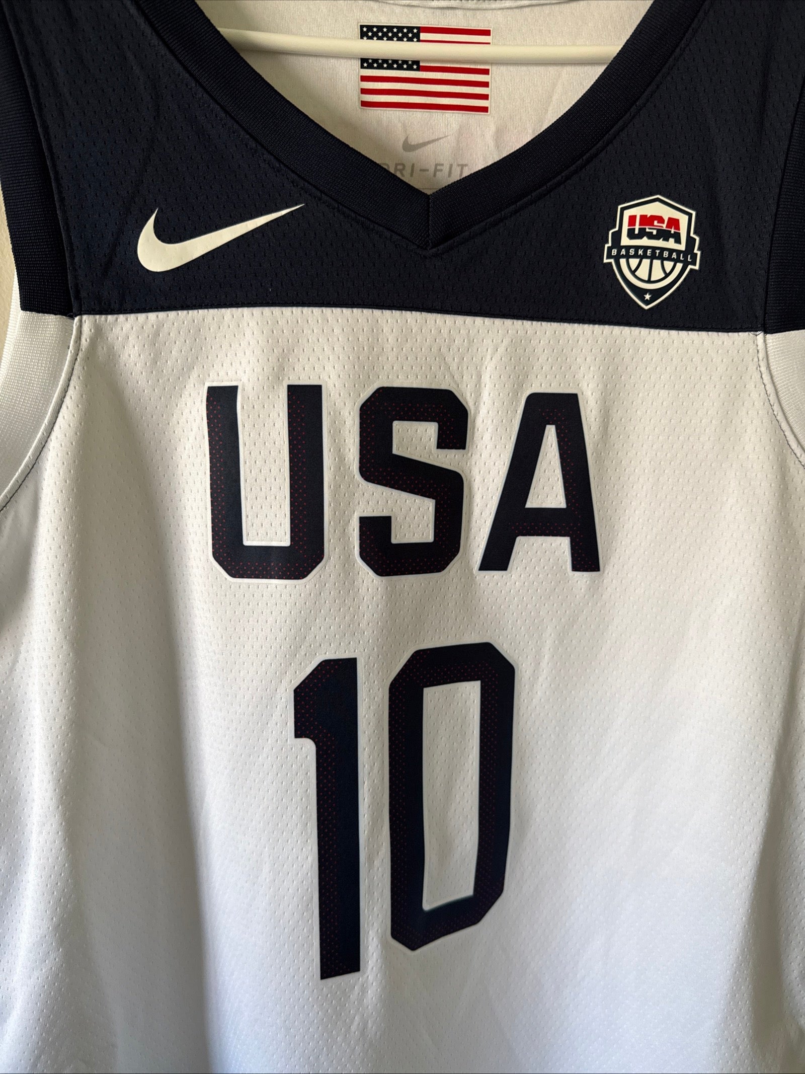 Men's Nike Jayson Tatum 10 Team USA 2019 FIBA World Cup Jersey Sz L White RARE - Kyle’s Football Cards