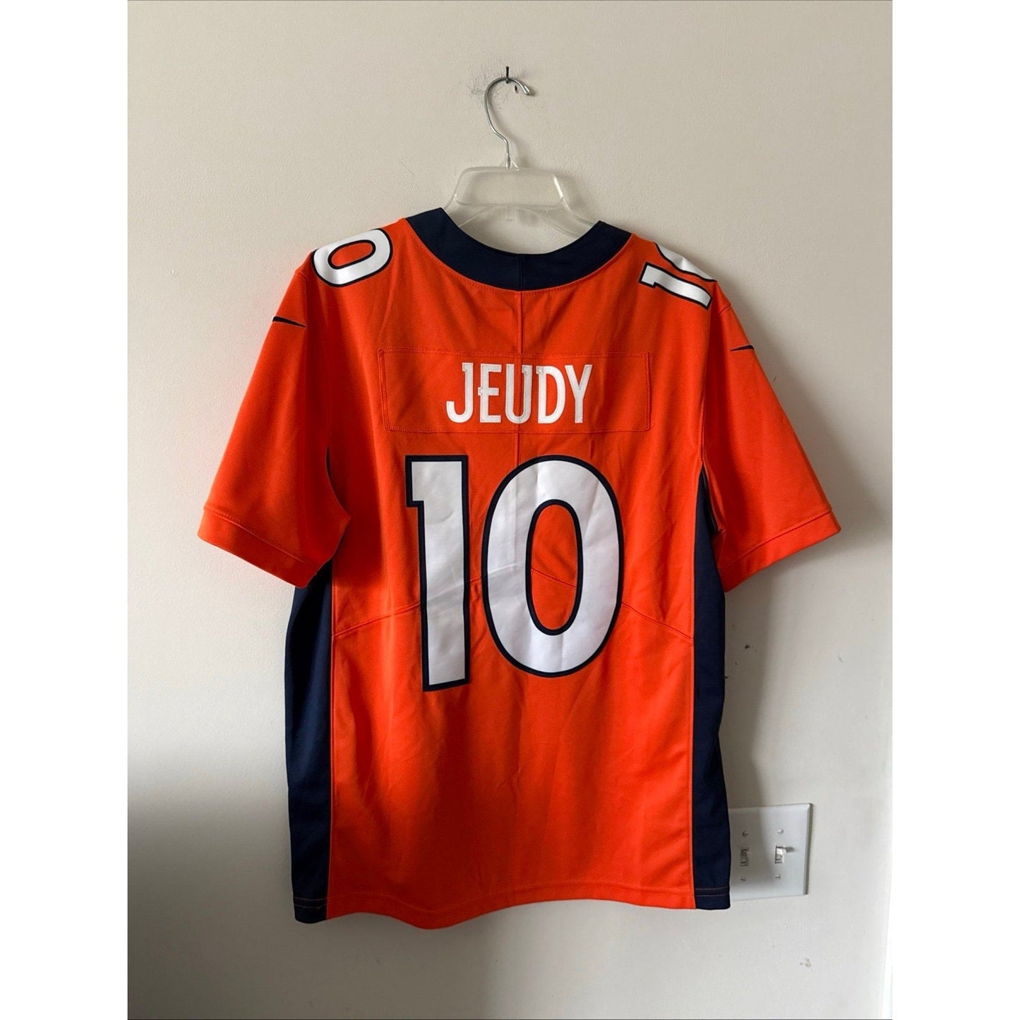 Men’s Nike Jerry Jeudy 10 Denver Broncos Vapor Limited Jersey Sz L Orange RARE - Kyle’s Football Cards