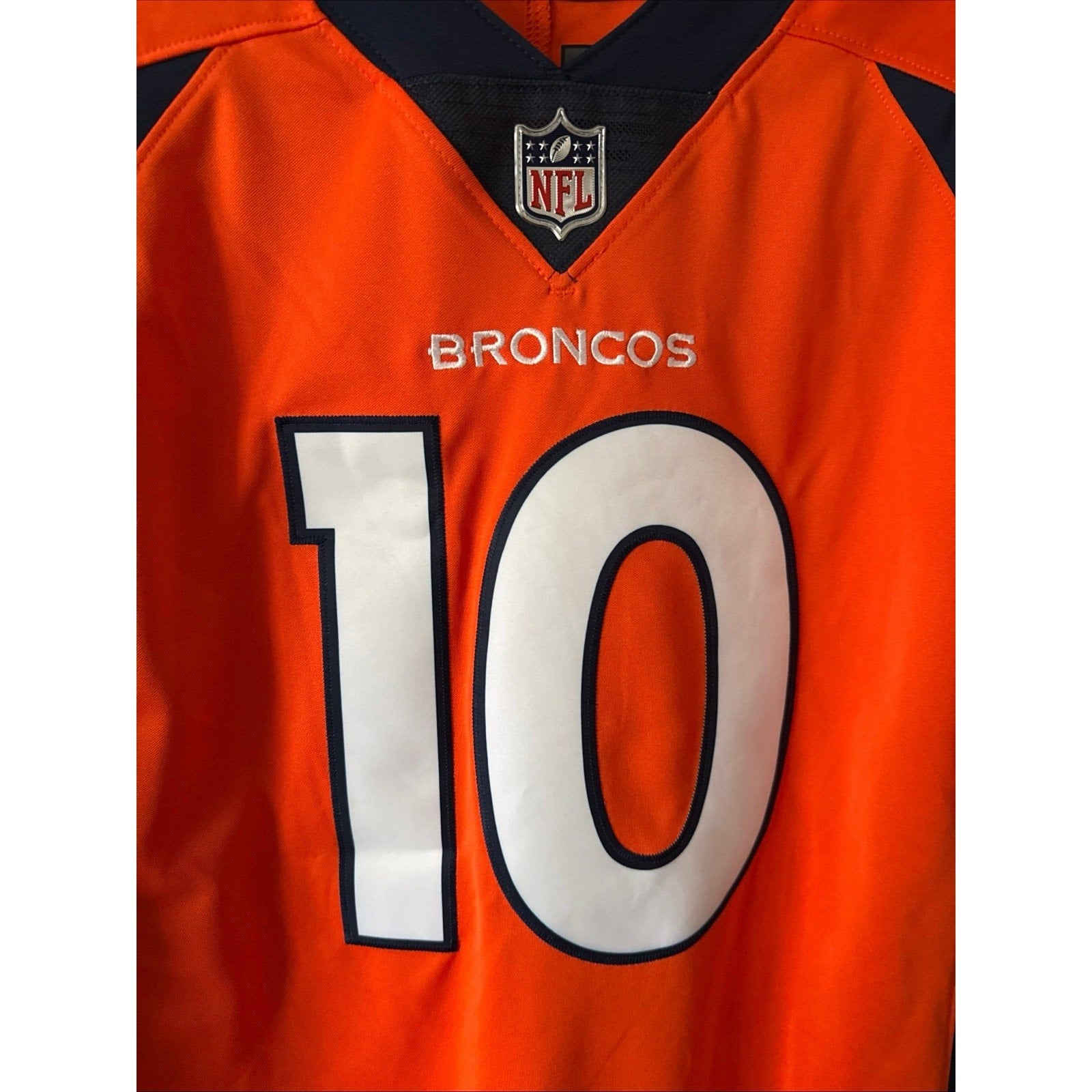 Men’s Nike Jerry Jeudy 10 Denver Broncos Vapor Limited Jersey Sz L Orange RARE - Kyle’s Football Cards