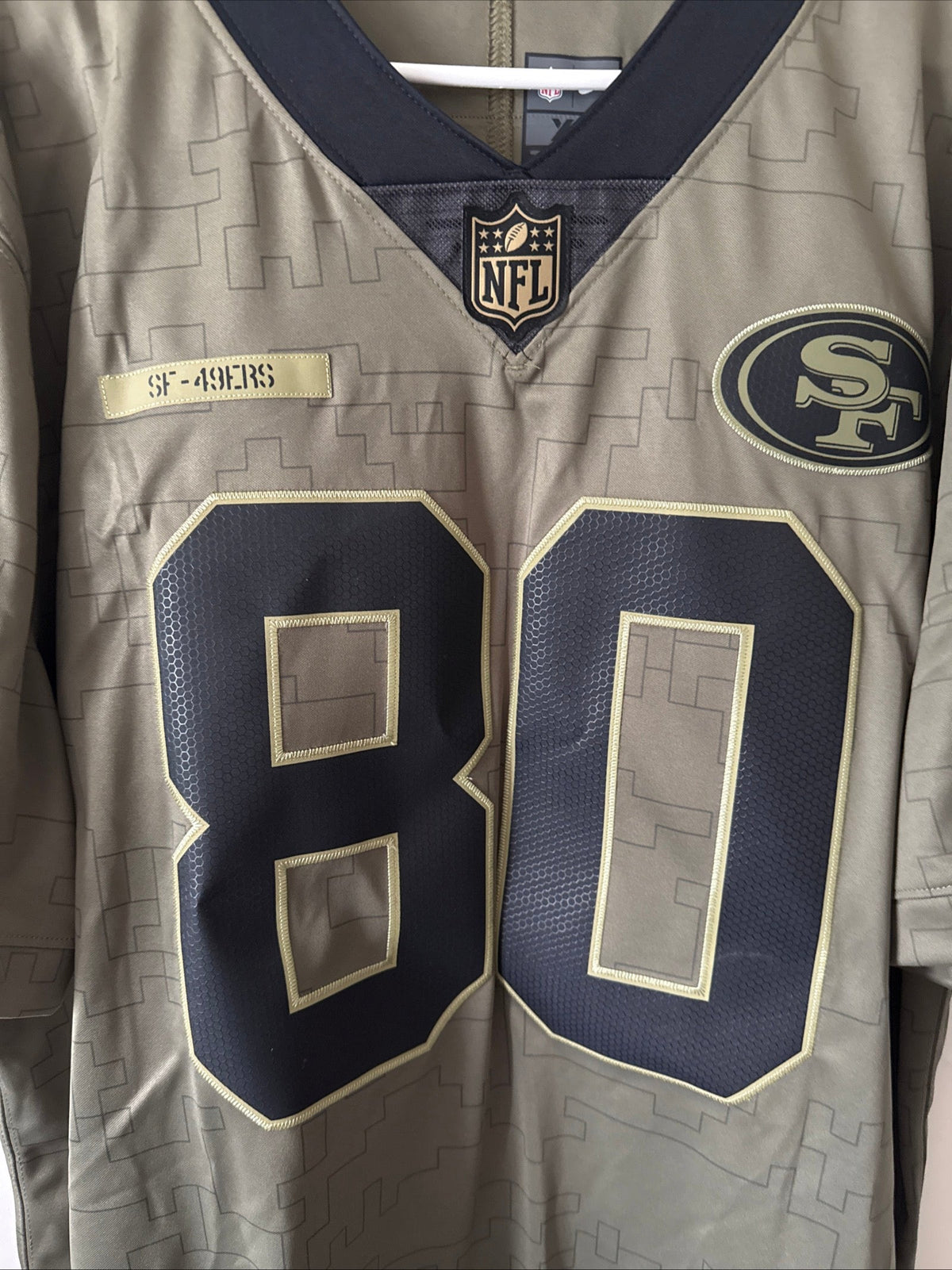 Men’s Nike Jerry Rice #80 SF 49ers 2019 Salute To Service Lmtd Jersey Sz XL RARE - Kyle’s Football Cards