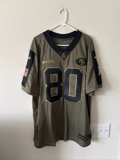 Men’s Nike Jerry Rice #80 SF 49ers 2019 Salute To Service Lmtd Jersey Sz XL RARE - Kyle’s Football Cards