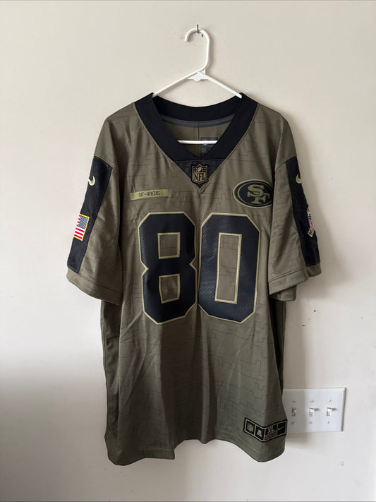 Men’s Nike Jerry Rice #80 SF 49ers 2019 Salute To Service Lmtd Jersey Sz XL RARE - Kyle’s Football Cards