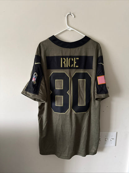 Men’s Nike Jerry Rice #80 SF 49ers 2019 Salute To Service Lmtd Jersey Sz XL RARE - Kyle’s Football Cards