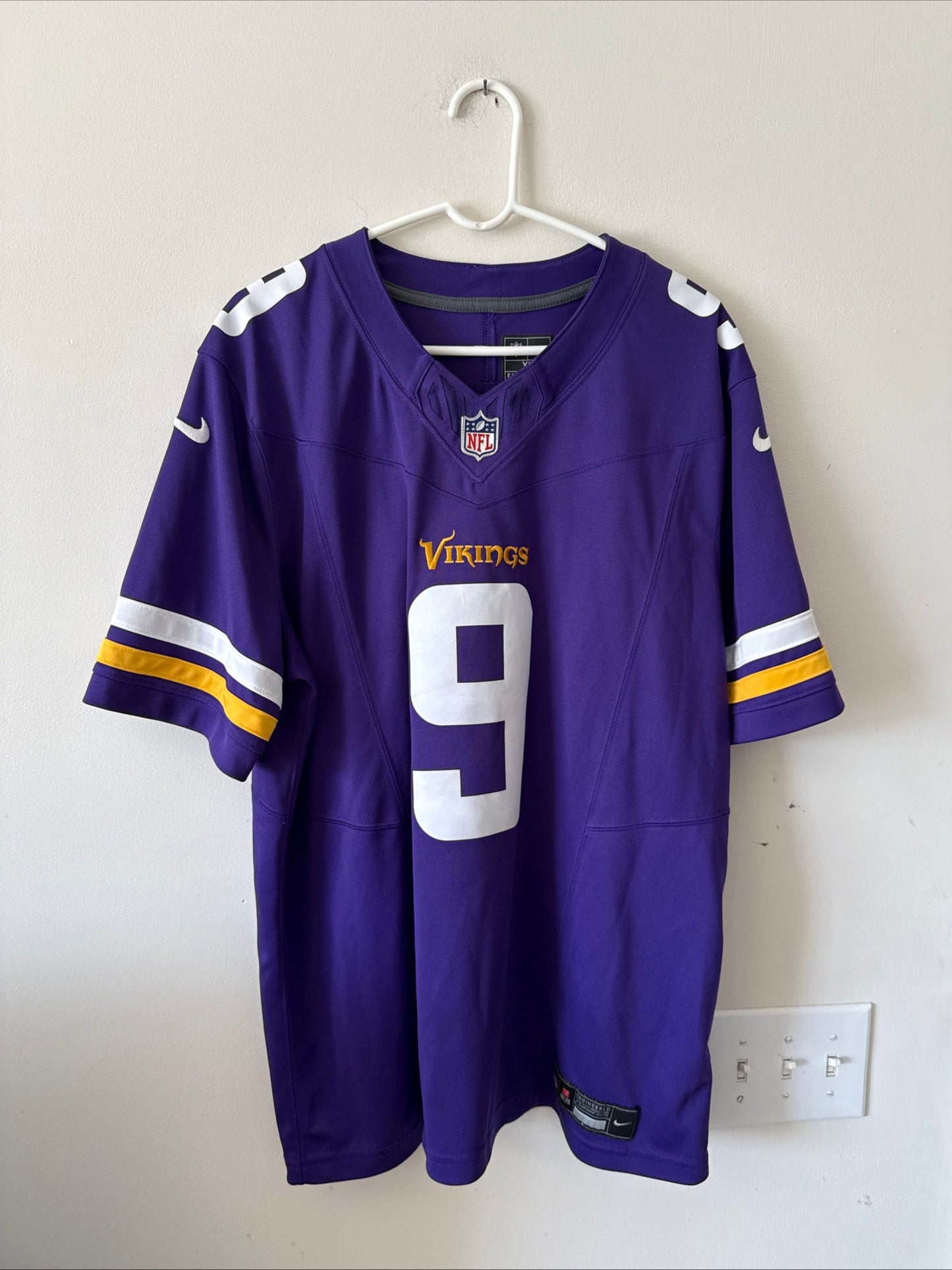 Men’s Nike J.J. McCarthy 9 Minnesota Vikings Vapor Limited Jersey Sz XL - RARE - Kyle’s Football Cards