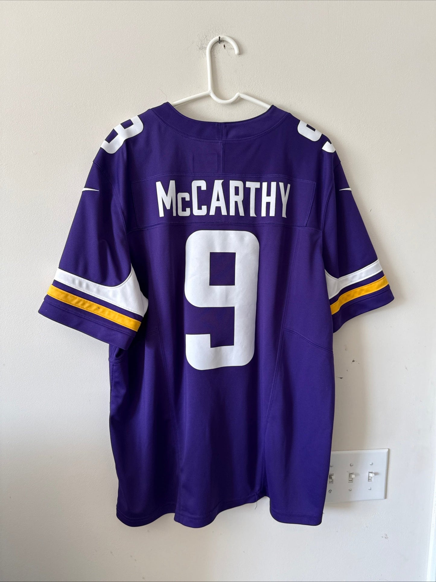 Men’s Nike J.J. McCarthy 9 Minnesota Vikings Vapor Limited Jersey Sz XL - RARE - Kyle’s Football Cards