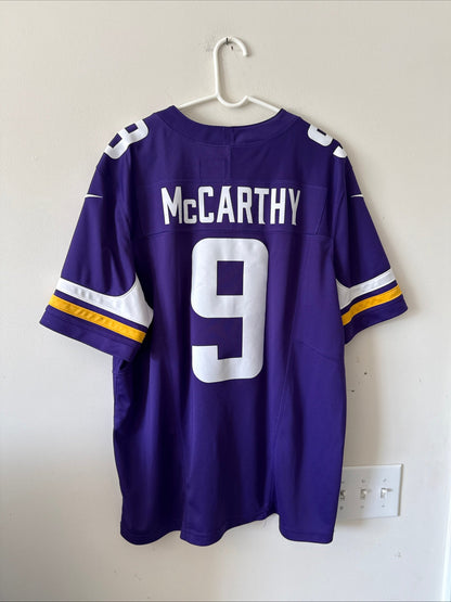 Men’s Nike J.J. McCarthy 9 Minnesota Vikings Vapor Limited Jersey Sz XL - RARE - Kyle’s Football Cards