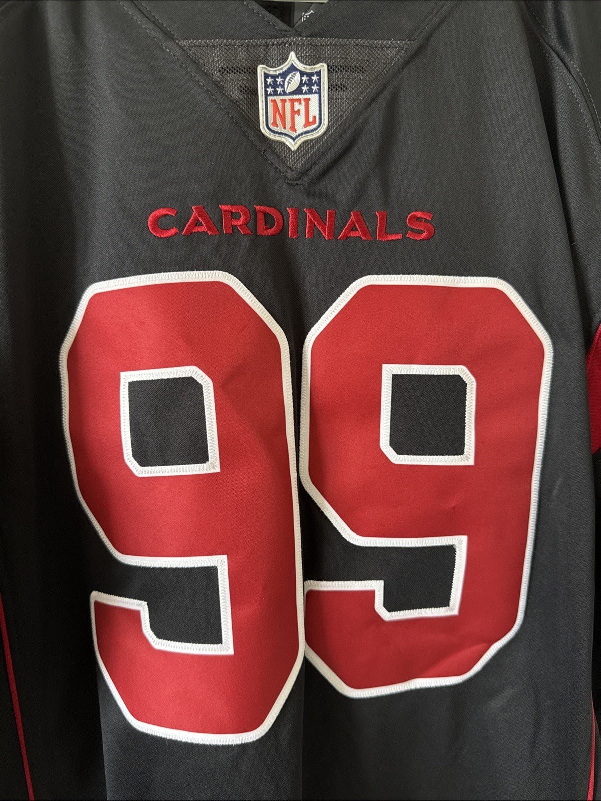 Men’s Nike JJ Watt #99 Arizona Cardinals Vapor Lmtd Alt Jersey Sz L Black RARE - Kyle’s Football Cards