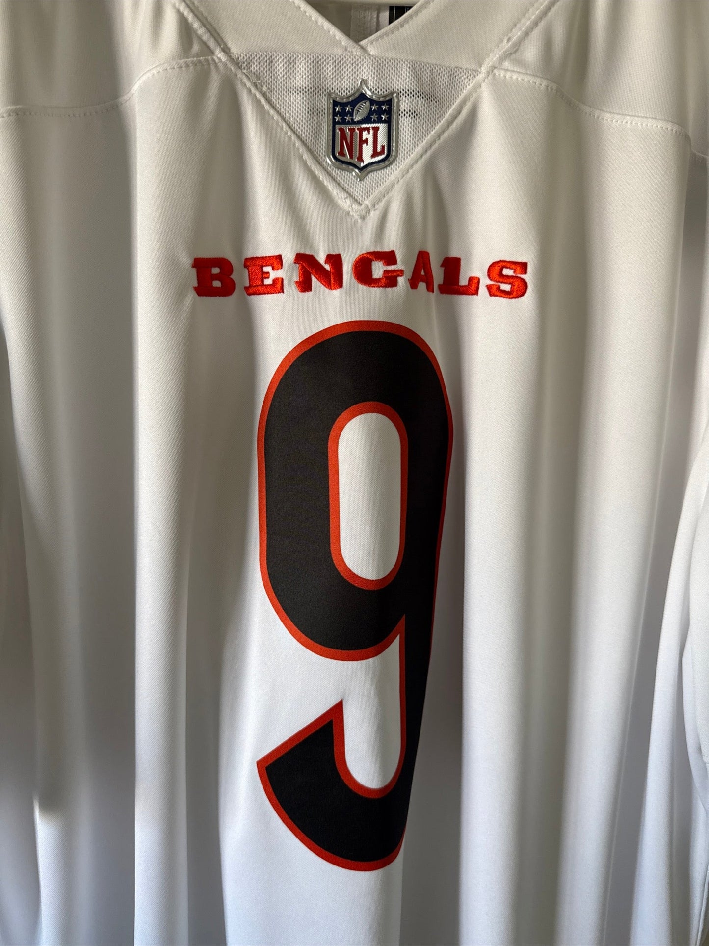 Men's Nike Joe Burrow 9 Cincinnati Bengals Vapor Lmtd Jersey Sz 2XL White RARE - Kyle’s Football Cards