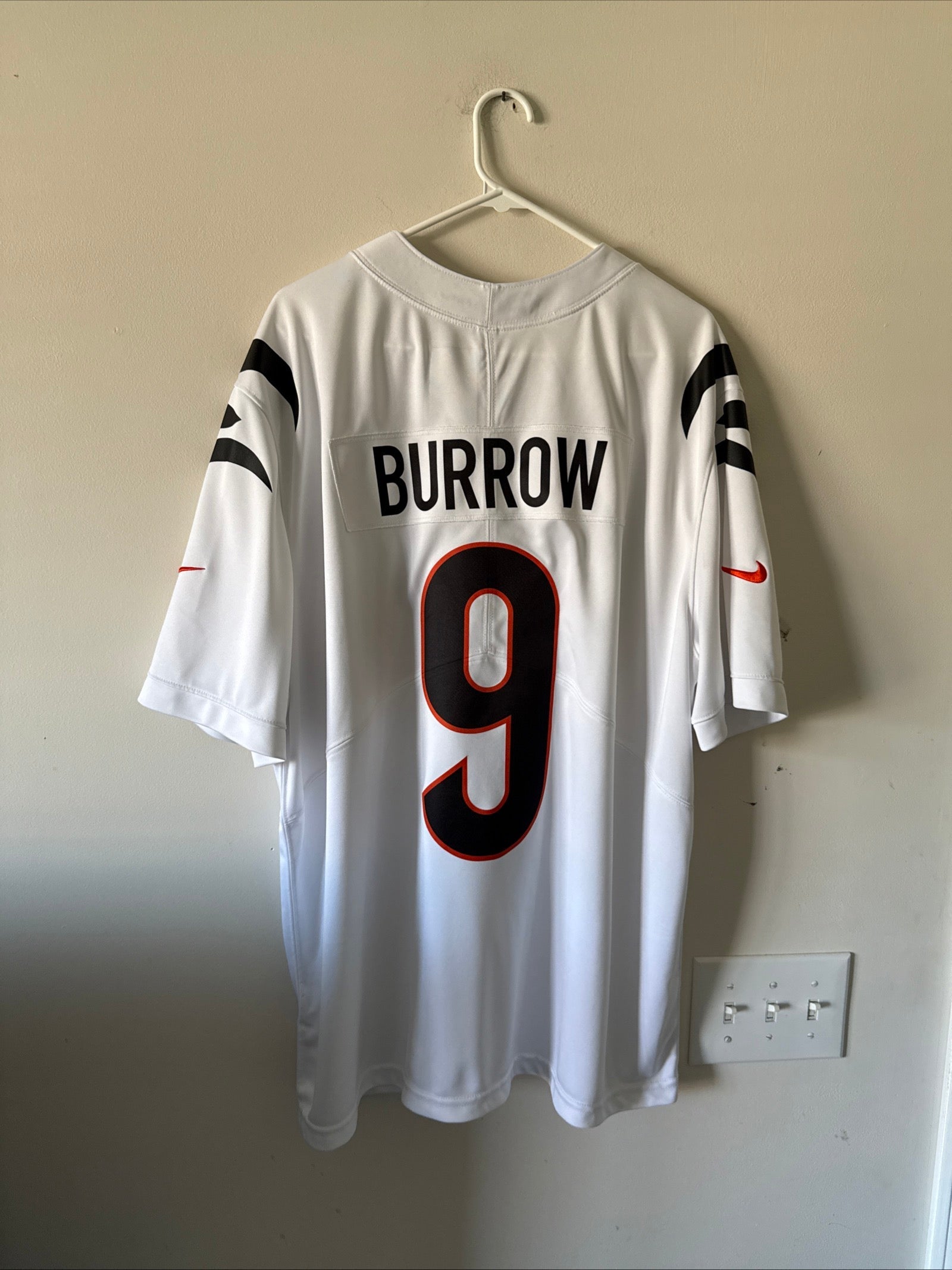 Men's Nike Joe Burrow 9 Cincinnati Bengals Vapor Lmtd Jersey Sz 2XL White RARE - Kyle’s Football Cards