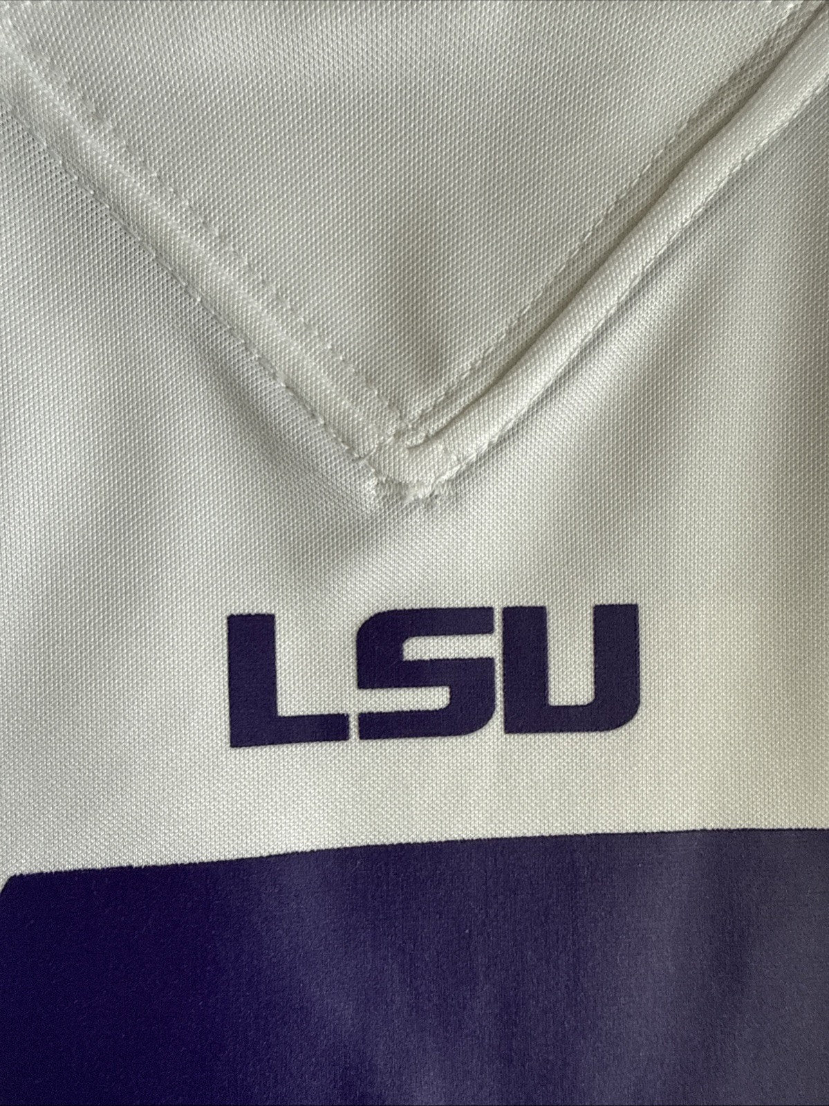 Men’s Nike Joe Burrow 9 LSU Tigers NCAA Football Jersey Sz L - White RARE - Kyle’s Football Cards