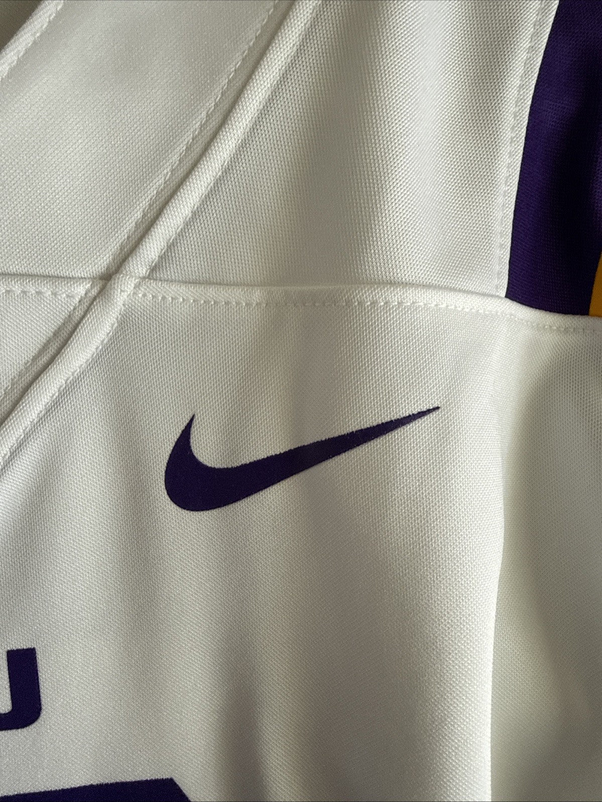 Men’s Nike Joe Burrow 9 LSU Tigers NCAA Football Jersey Sz L - White RARE - Kyle’s Football Cards