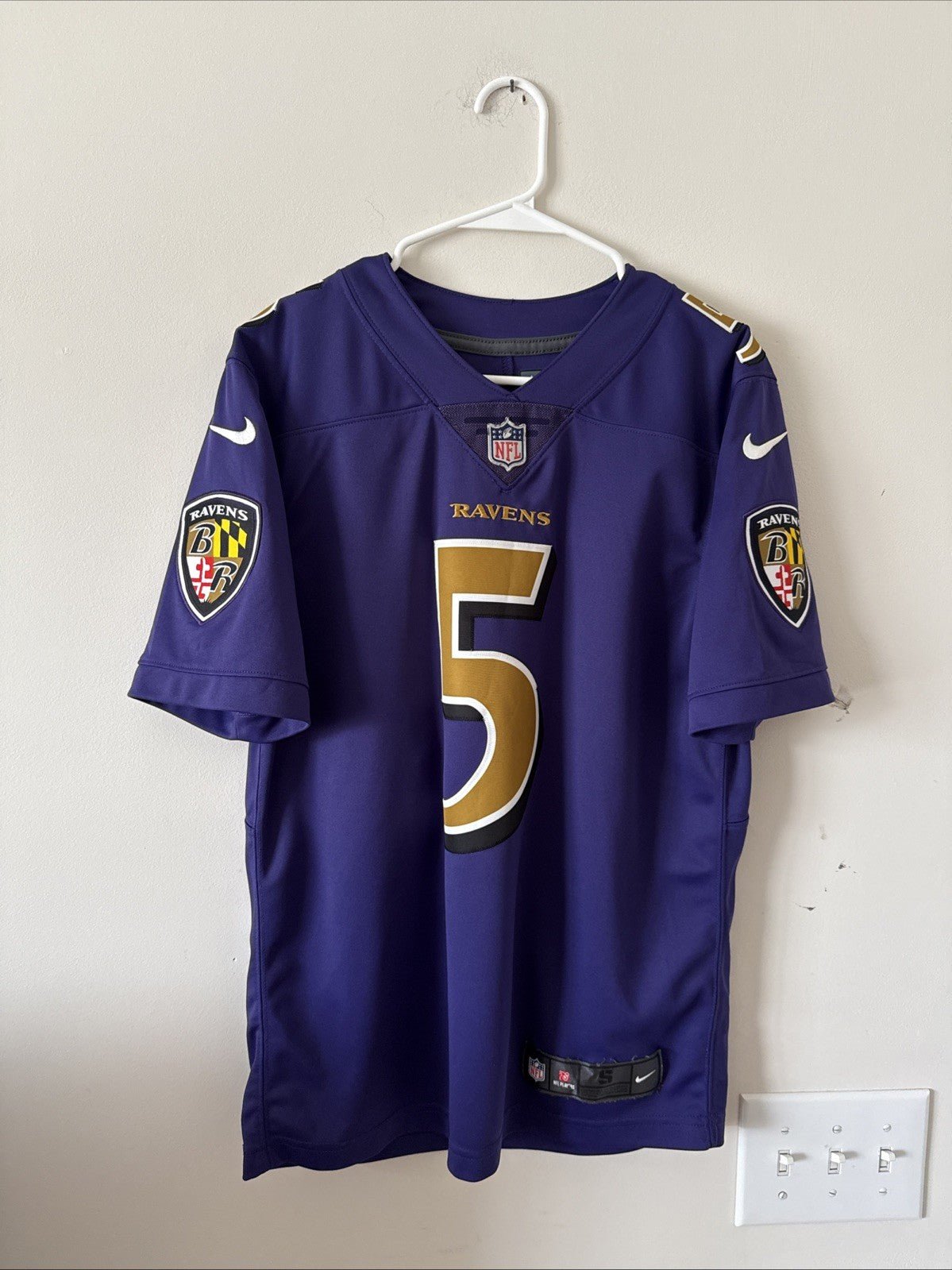 Men’s Nike Joe Flacco 5 Baltimore Ravens Vapor Lmtd Alt NFL Jersey Sz S - RARE - Kyle’s Football Cards