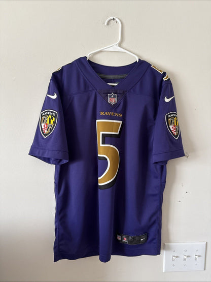 Men’s Nike Joe Flacco 5 Baltimore Ravens Vapor Lmtd Alt NFL Jersey Sz S - RARE - Kyle’s Football Cards