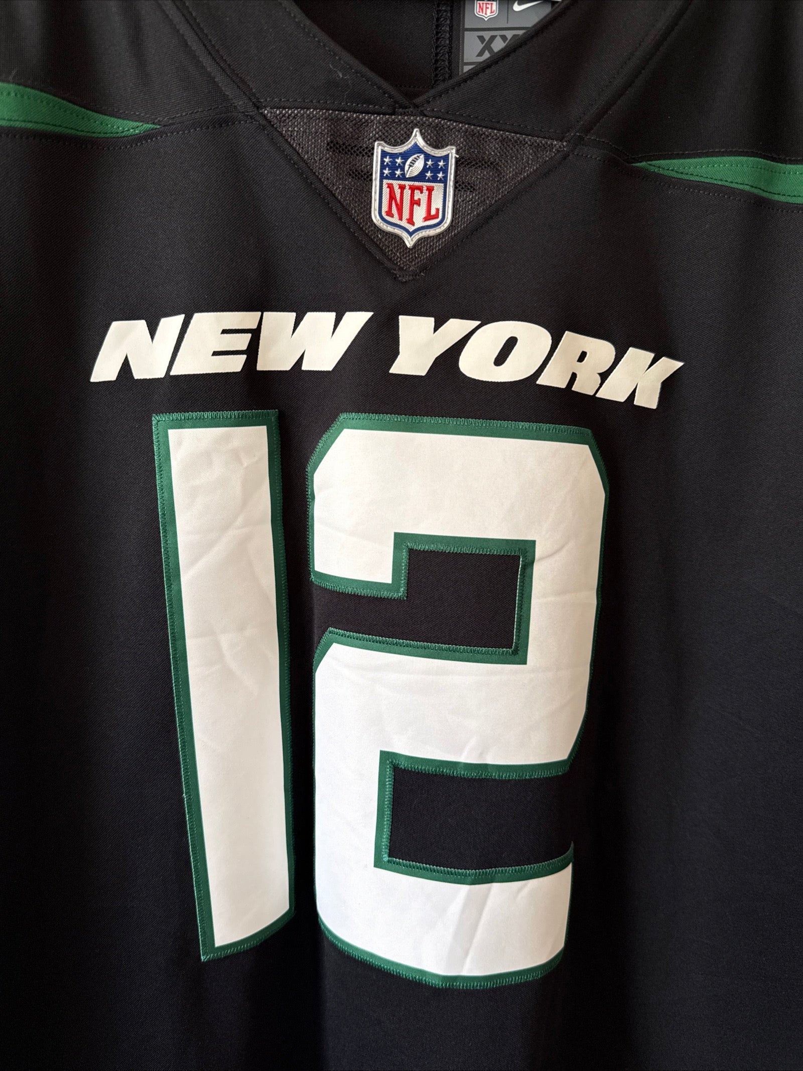 Men’s Nike Joe Namath 12 New York Jets Vapor Lmtd NFL Jersey Sz 2XL - RARE - Kyle’s Football Cards