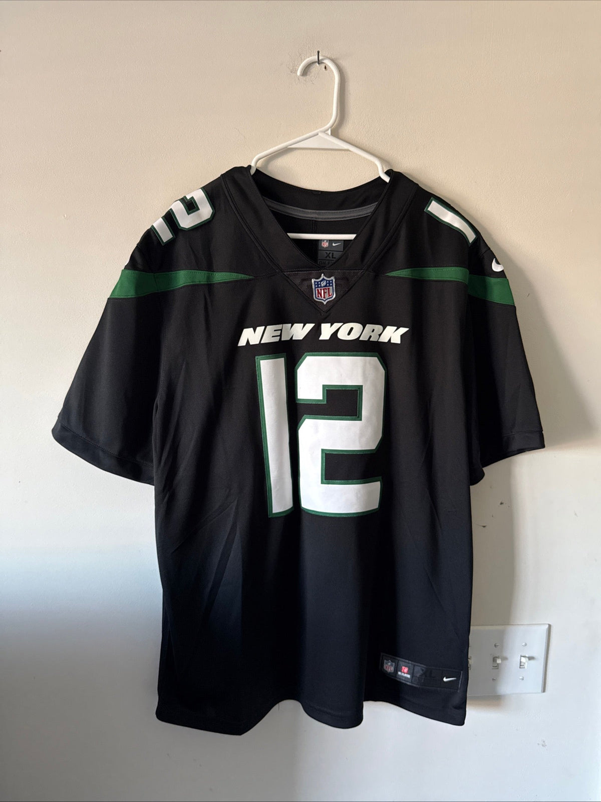 Men's Nike Joe Namath #12 NY Jets Vapor Lmtd NFL Stealth Jersey Sz XL - RARE - Kyle’s Football Cards