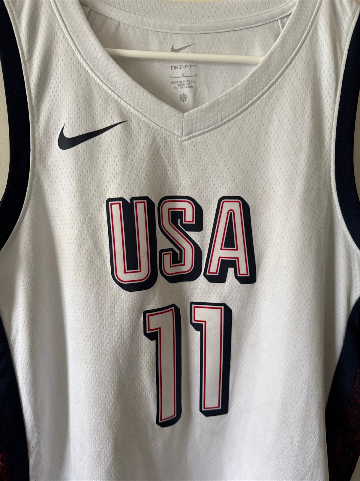 Men’s Nike Joel Embiid 11 Team USA 2024 Paris Olympics Jersey Sz 48 - RARE - Kyle’s Football Cards