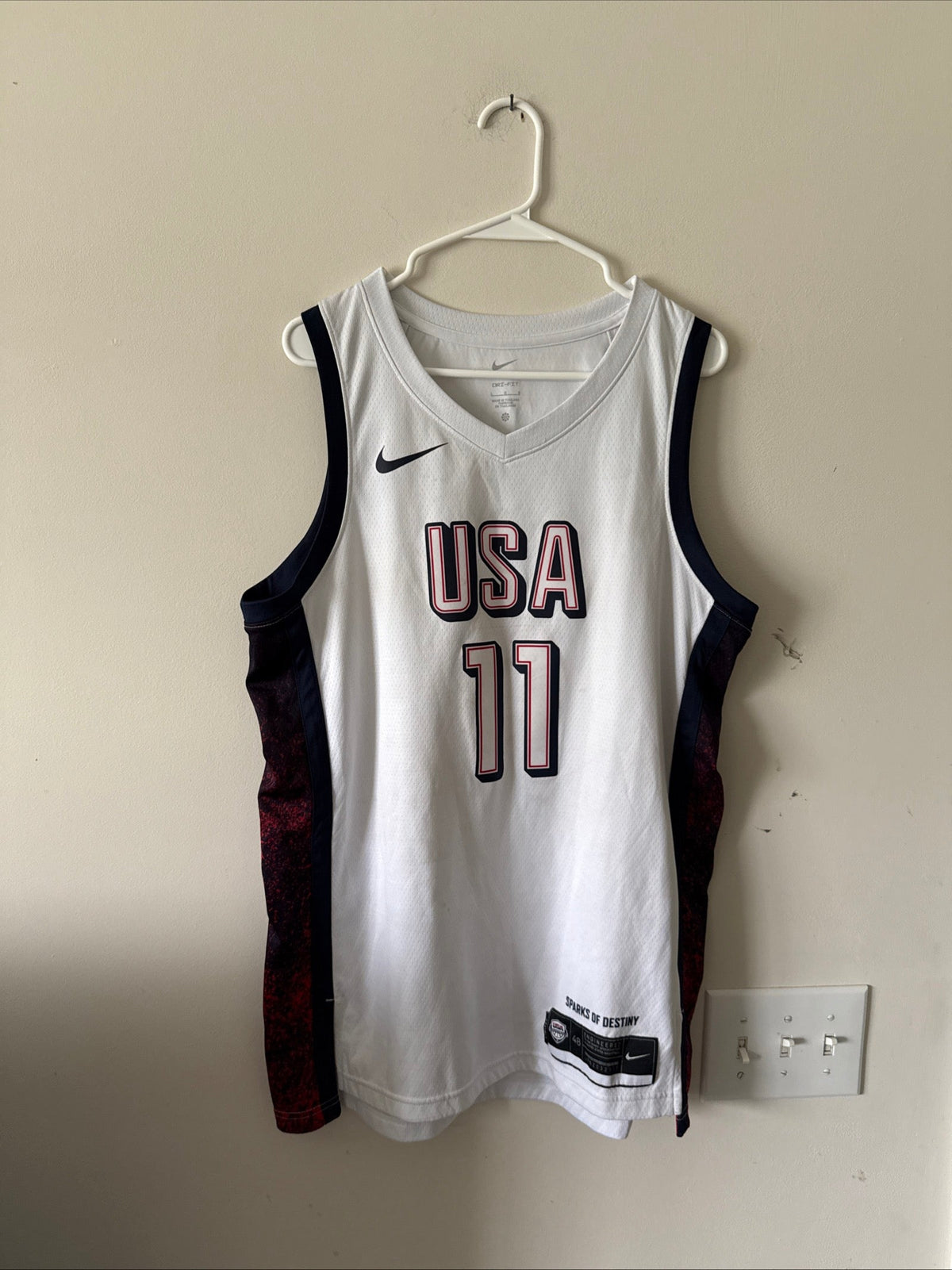 Men’s Nike Joel Embiid 11 Team USA 2024 Paris Olympics Jersey Sz 48 - RARE - Kyle’s Football Cards