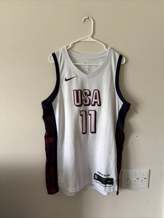 Men’s Nike Joel Embiid 11 Team USA 2024 Paris Olympics Jersey Sz 48 - RARE - Kyle’s Football Cards